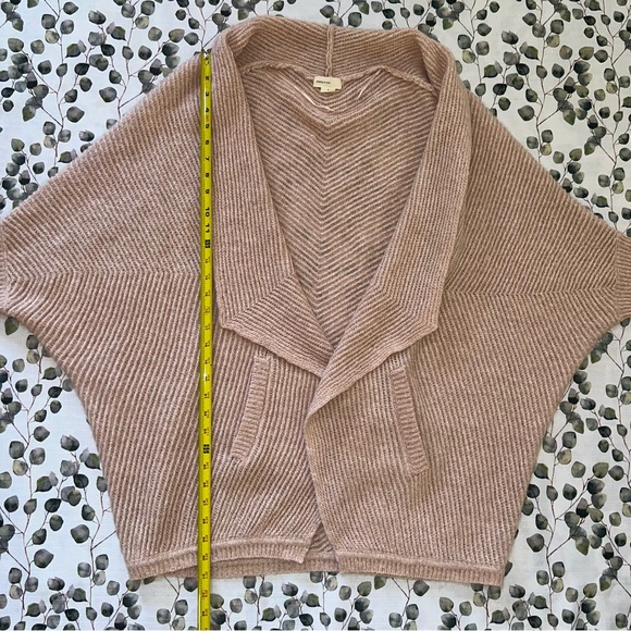 Anthropologie Sleeping on Snow Primula Cocoon Open Cardigan Sweater Pink - Picture 5 of 6